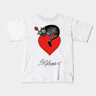 B kliban cat love, valentine Kids T-Shirt